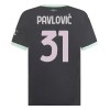 Virallinen Fanipaita AC Milan Pavlovic 31 Kolmas Pelipaita 2024-25 - Miesten